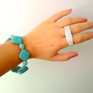 turquoise stone bracelet from Mexico!