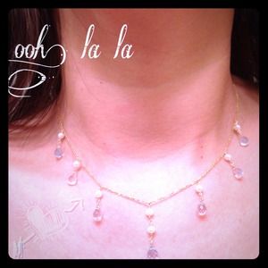 SOLD OFFLINE 14kt YG Briolette Blue Topaz & Pearl