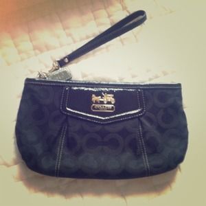 Black Coach Wristlet