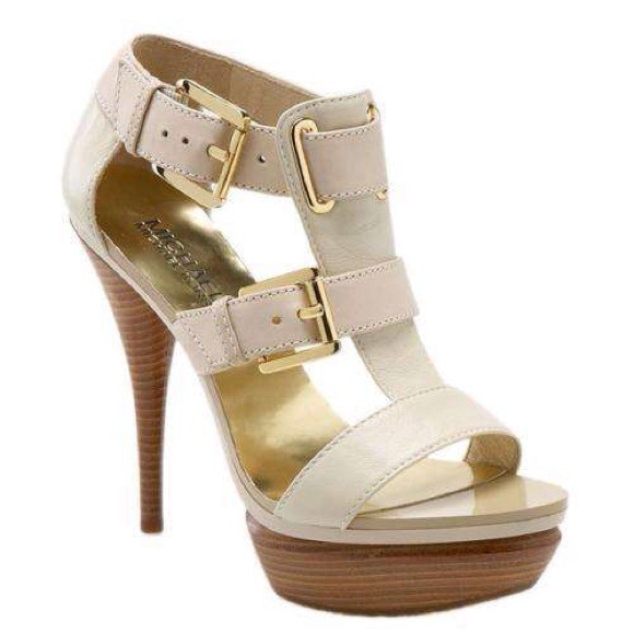 Micheal kors cream heels