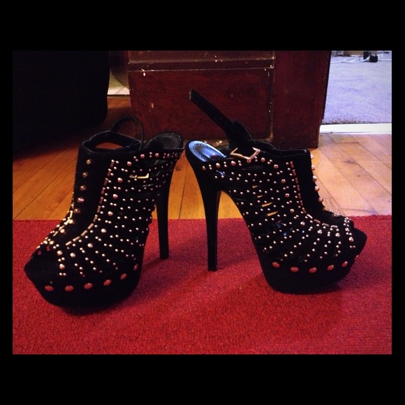 Limited edition studded heels