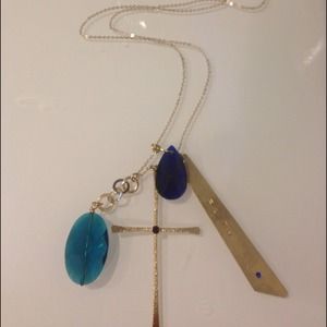 NWT Nordstrom "Faith" long necklace