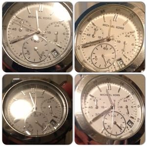 Michael Kors silver tone watch