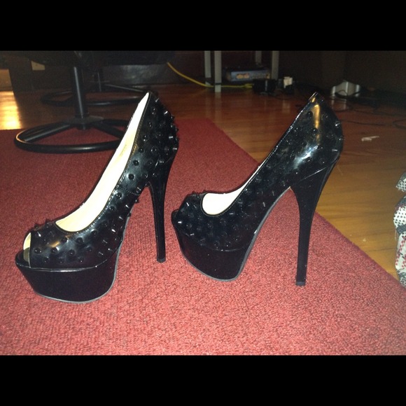 Never worn open toed stilettos