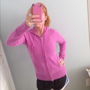 J CREW 100% cashmere hoodie.