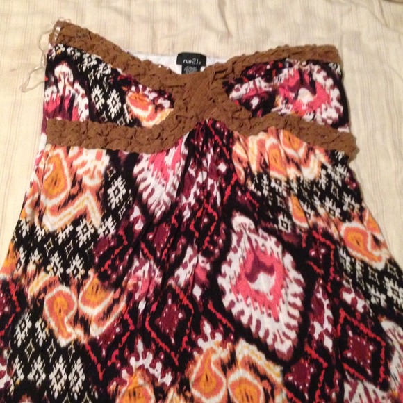 Strapless shirt