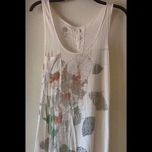 Jessica Simpson Long Tank /Ties up the Back MEDIUM