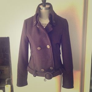 Zara military inspired. Brown coat.