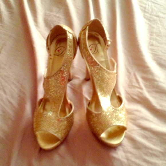 Gold heels