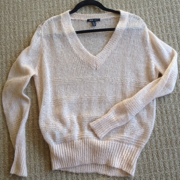 MANGO sheer sweater. NWOT. Size S.