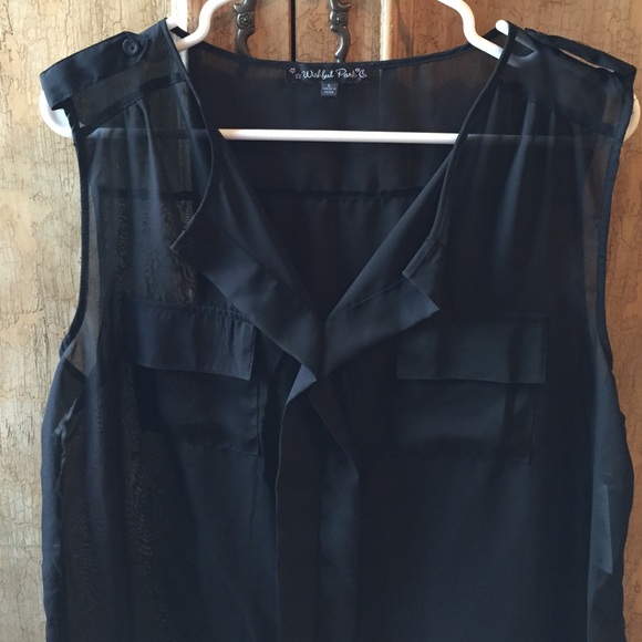 Black Sheer Top! - Picture 4 of 4