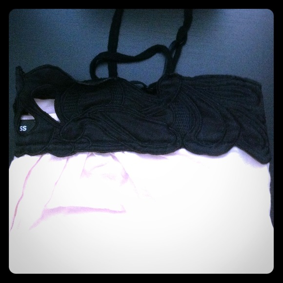 Express Lace Trimmed Tank