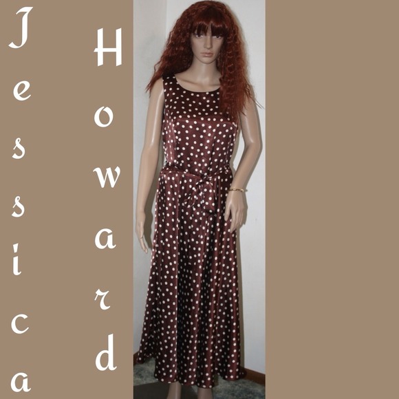 Brown Polka-Dot Dress - Picture 1 of 3