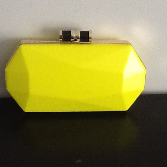 Cute brand new neon yellow clutch.