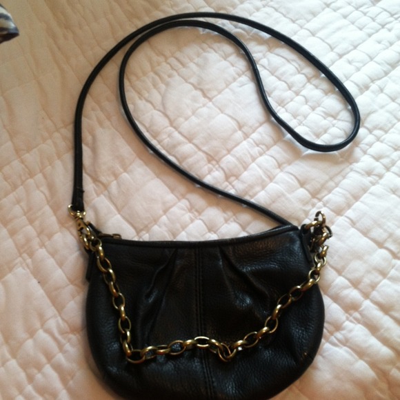 Fossil black cross body bag