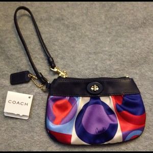 Bold Mod Print COACH Wristlet