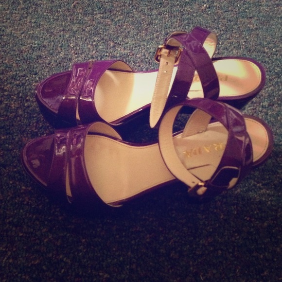 Purple Prada Shoes (size 37 1/2) - Picture 1 of 1