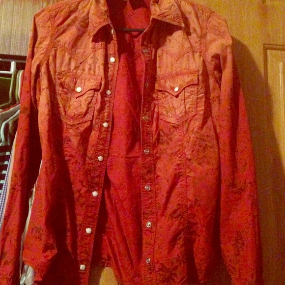 Authentic true religion button up