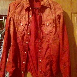 Authentic true religion button up