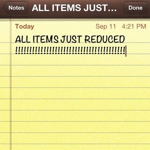 reduced all items