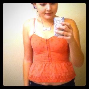 AE Coral Crop Top