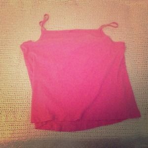 Pink Spaghetti Strap Tank Top