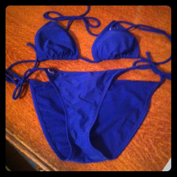 Cute blue swim suit