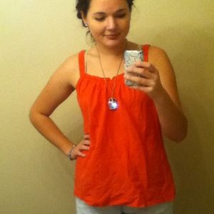 Coral tank with flower detailing