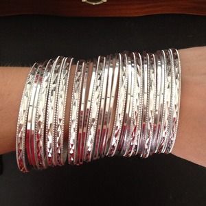 SOLD *NEW* 24 Stackable Boho Bangles
