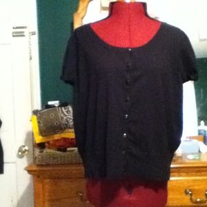 Back button down sweater