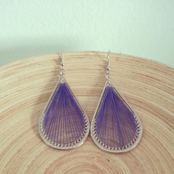 Lavender Strung Earrings