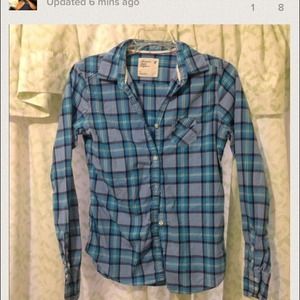 Two button downs and blue sweater 🚫reserved🚫