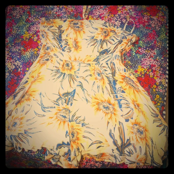 Free People Floral Jumper Size S