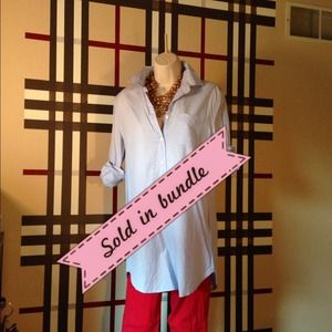 $SOLD$ JCrew Oxford blue button down tunic