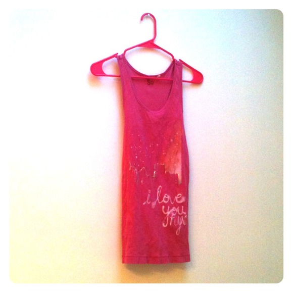 SO brand pink tank NYC