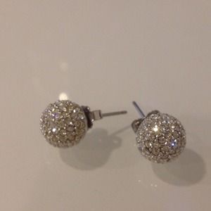 Nadri Pave Ball Earrings