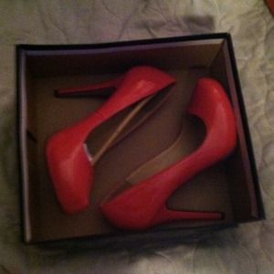 Coral high heels brand new!