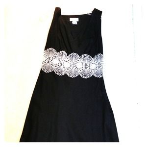 Loft black dress , size 2