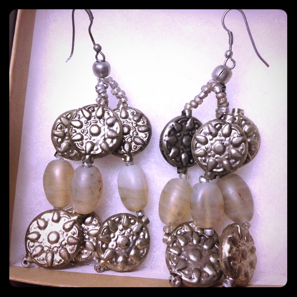 Silver earrings