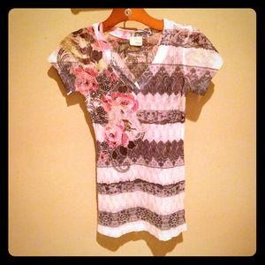 Embellished Daytrip Lace tee