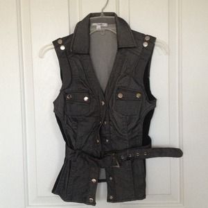 Sexy biker chick vest