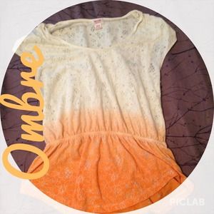 Orange ombre shirt