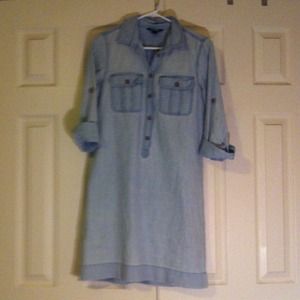J crew light chambray dress XS