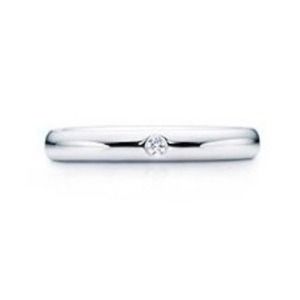 Tiffany & Co. Elsa Peretti Platinum Stacking Ring