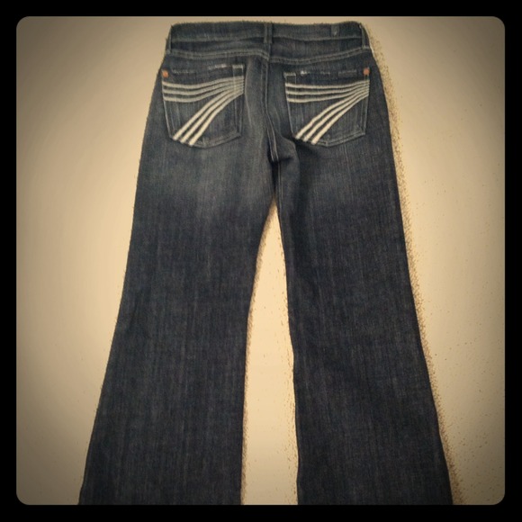 Seven faded black jeans