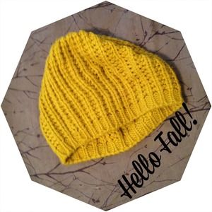 Knitted beanie for fall!!