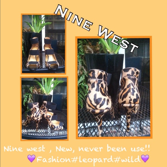 Leopard heels nine west - Picture 1 of 4