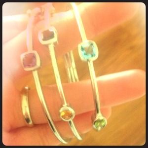 💠Sterling Silver Multi-Gem Bangles💠