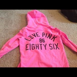 Love pink hoodie