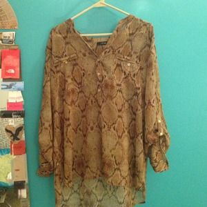 Apt 9 XL snakeskin shirt
